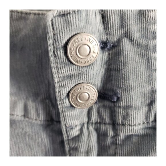 CT2272 We the Free Light Blue High Waist Corduroy Flare Pant 31 - Picture 3 of 9